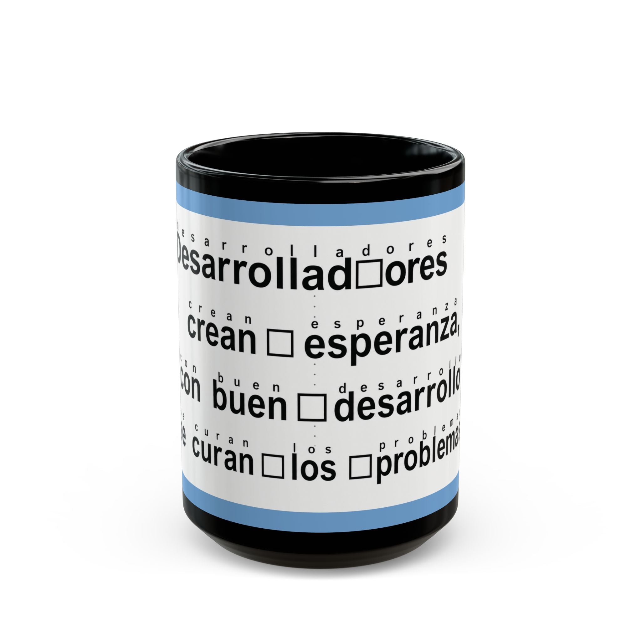 Spanish version of Developers cure Problems Coffee Mug — Funny Programmer Office Gift (11oz/15oz)