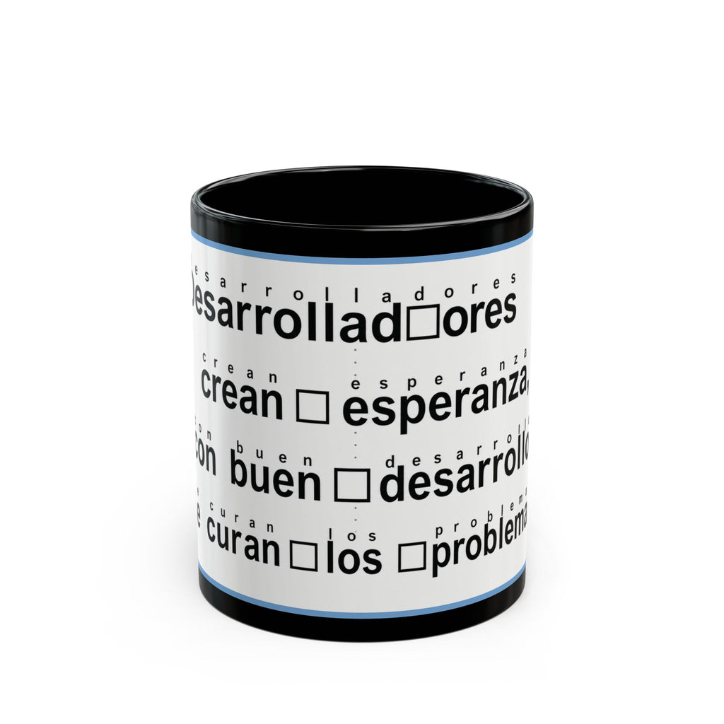 Spanish version of Developers cure Problems Coffee Mug — Funny Programmer Office Gift (11oz/15oz)