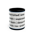 Spanish version of Developers cure Problems Coffee Mug — Funny Programmer Office Gift (11oz/15oz)