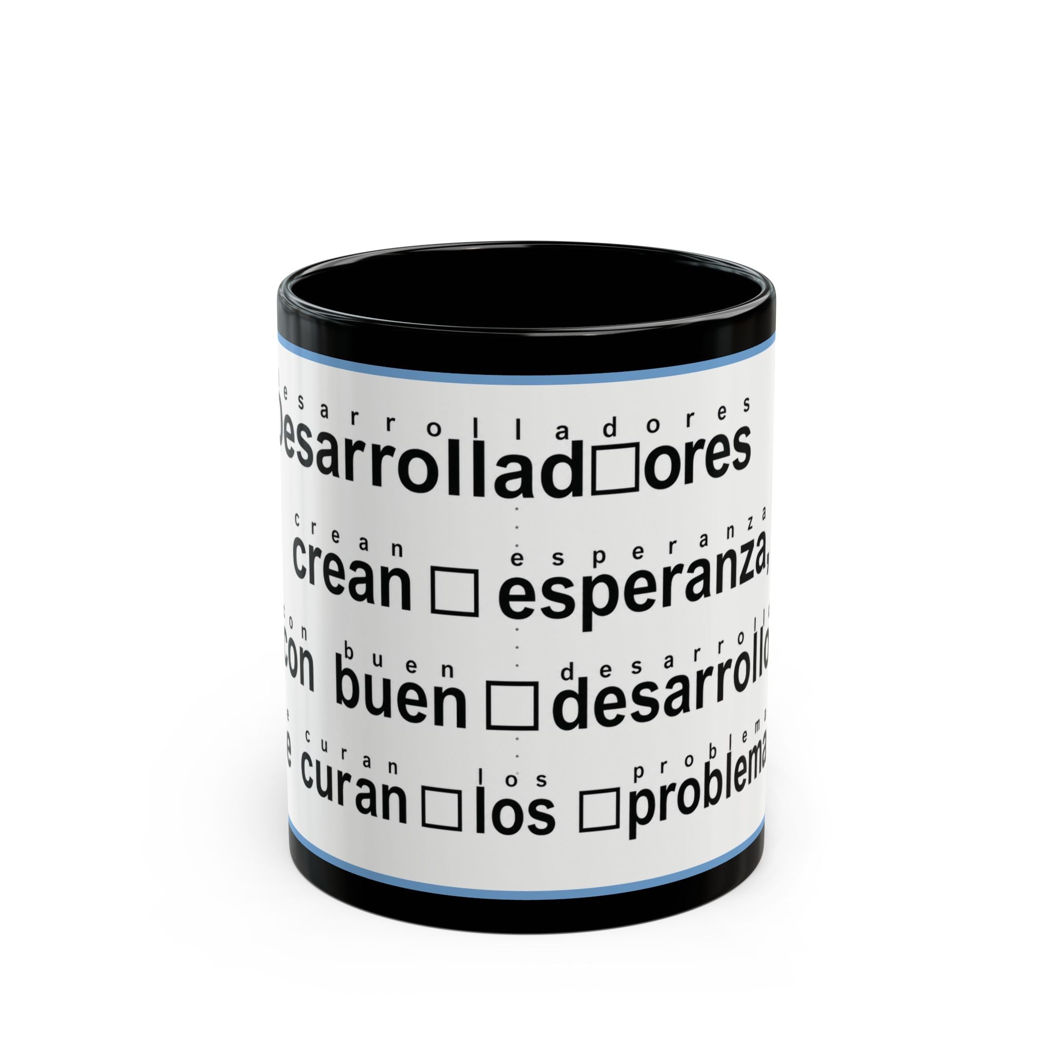 Spanish version of Developers cure Problems Coffee Mug — Funny Programmer Office Gift (11oz/15oz)
